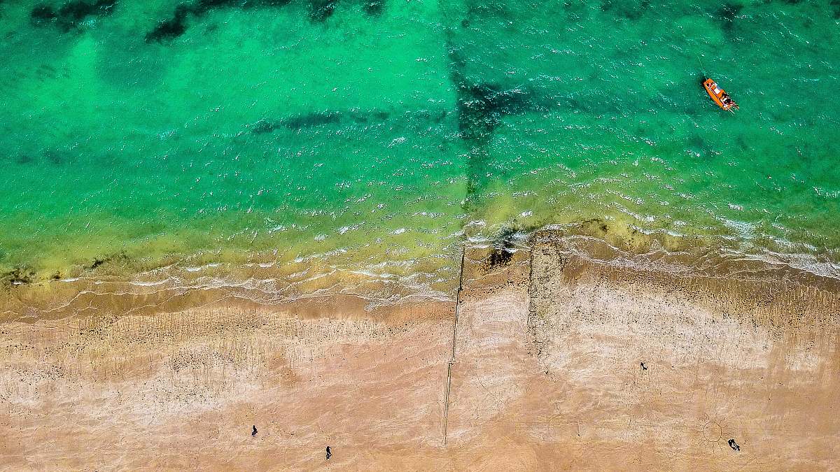 ponta de matos aerial photography of seashore cabedelo